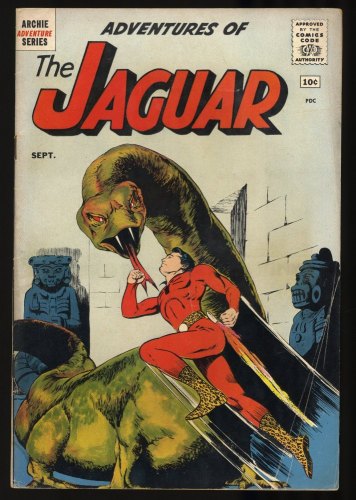 Cover Scan: Adventures of the Jaguar #1 VG/FN 5.0 Origin and 1st Appearance of the Jaguar!  - Item ID #347095
