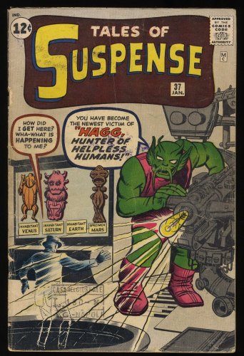 Cover Scan: Tales Of Suspense #37 VG- 3.5 Stan Lee Steve Ditko Pre-Hero Marvel! - Item ID #347120