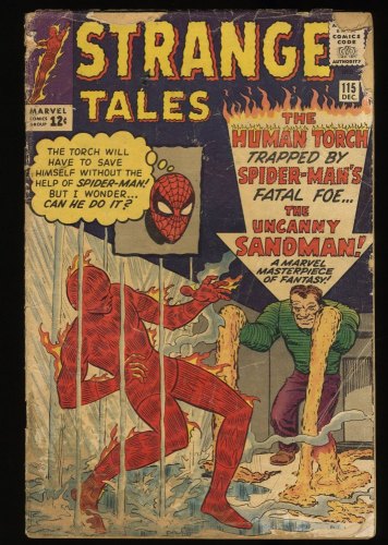 Cover Scan: Strange Tales #115 Fair 1.0 Spider-Man Origin Doctor Strange! - Item ID #347219