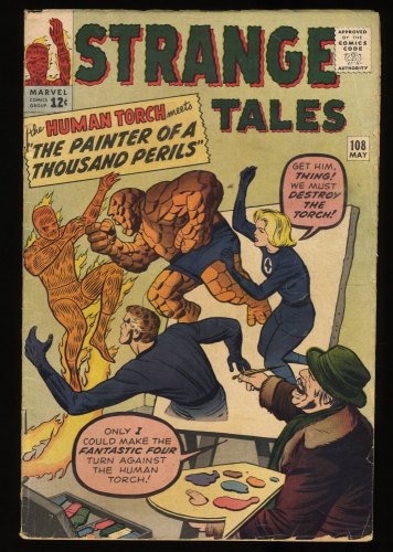 Cover Scan: Strange Tales #108 VG+ 4.5 Fantastic Four  Appearance! - Item ID #347220
