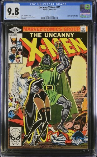 Cover Scan: Uncanny X-Men #145 CGC NM/M 9.8 Doctor Doom Arcade! Cyclops Marooned! - Item ID #347511