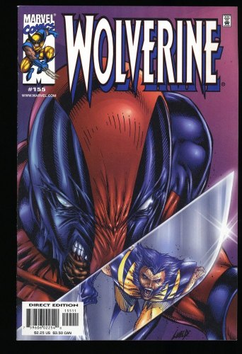 Cover Scan: Wolverine #155 NM- 9.2 All Along the Watchtower! Deadpool! Rob Liefeld!  - Item ID #347610