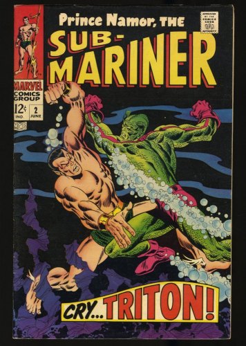 Cover Scan: Sub-Mariner #2 FN/VF 7.0 (Restored) Triton Appearance! 1st Inhumans Crossover! - Item ID #348022