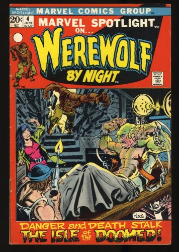 Cover Scan: Marvel Spotlight #4 FN 6.0 3rd Appearance Werewolf by Night! - Item ID #348024