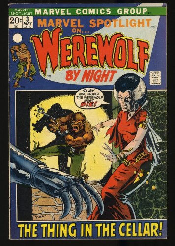 Cover Scan: Marvel Spotlight #3 FN+ 6.5 2nd Appearance Werewolf by Night Mike Ploog! - Item ID #348025
