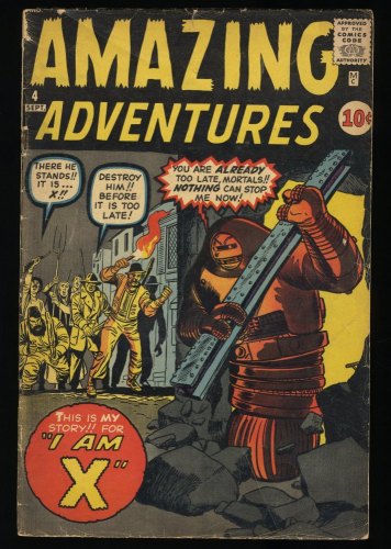 Cover Scan: Amazing Adventures (1961) #4 VG- 3.5 I Am Robot X! - Item ID #348039