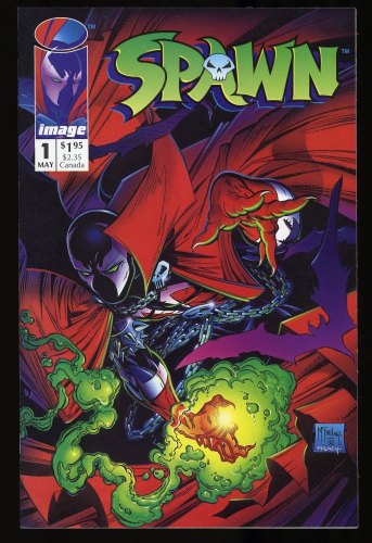 Cover Scan: Spawn #1 NM 9.4 McFarlane 1st Appearance Al Simmons! - Item ID #348393