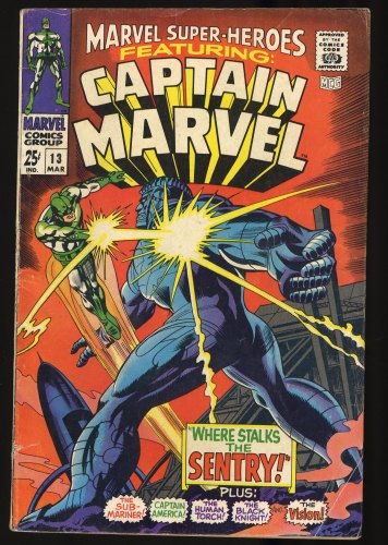 Cover Scan: Marvel Super-Heroes #13 VG 4.0 1st Appearance Carol Danvers! - Item ID #348410