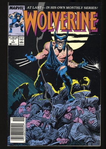 Cover Scan: Wolverine (1988) #1 VF- 7.5 Newsstand Variant 1st Appearance of Patch! - Item ID #348568