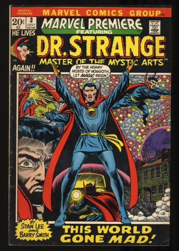 Cover Scan: Marvel Premiere #3 FN- 5.5 1st Doctor Dr. Strange in title! - Item ID #348596