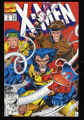 Cover Scan: X-Men (1991) #4 NM/M 9.8 1st Appearance Omega Red! Jim Lee John Byrne Story! - Item ID #348955