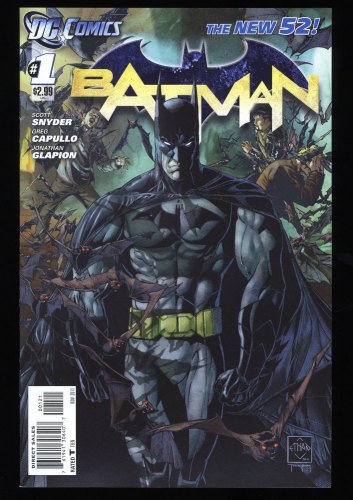 Cover Scan: Batman (2011) #1 NM 9.4 Van Sciver Variant New 52! - Item ID #348960
