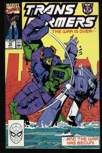 Cover Scan: Transformers #72 NM 9.4 High Number! Scarce! Low Print! - Item ID #349125