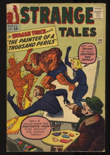 Cover Scan: Strange Tales #108 VG+ 4.5 Fantastic Four  Appearance! - Item ID #349325
