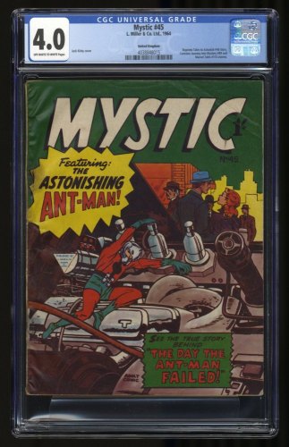 Cover Scan: Mystic #45 CGC VG 4.0 Tales to Astonish 40 Ant-Man Journey Into Mystery 89 Thor - Item ID #349349