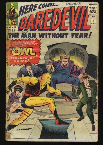 Cover Scan: Daredevil #3 P 0.5 1st Appearance and Origin of the Owl! - Item ID #349671