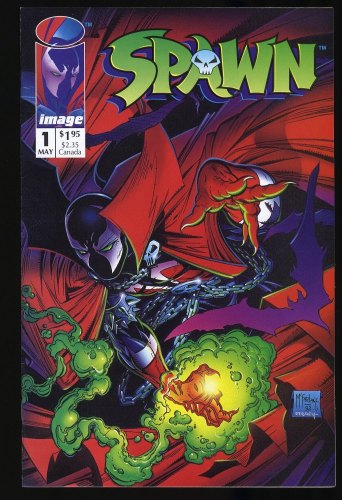 Cover Scan: Spawn #1 NM+ 9.6 McFarlane 1st Appearance Al Simmons! - Item ID #349710
