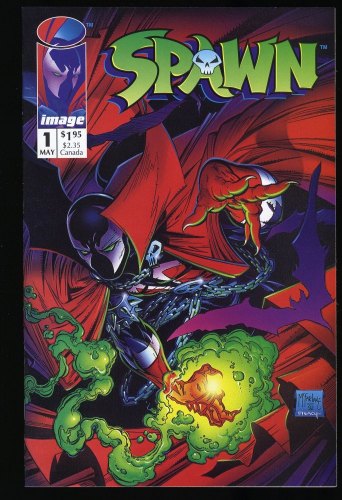 Cover Scan: Spawn #1 NM+ 9.6 McFarlane 1st Appearance Al Simmons! - Item ID #349922