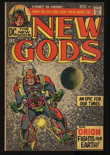 Cover Scan: New Gods #1 FN+ 6.5 1st Appearance Orion!! Jack Kirby Art! - Item ID #350012