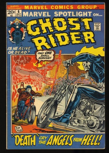 Cover Scan: Marvel Spotlight #6 FN+ 6.5 2nd Full Appearance of Ghost Rider! - Item ID #350736