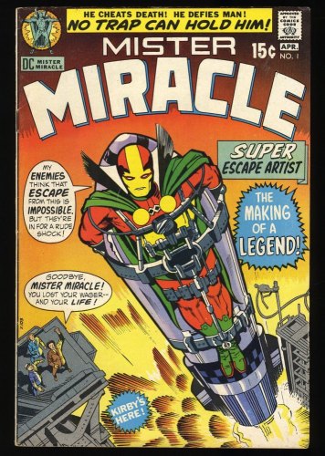 Cover Scan: Mister Miracle (1971) #1 FN/VF 7.0 1st full Appearance Oberon Kirby! - Item ID #350741