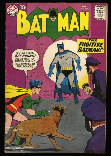 Cover Scan: Batman #123 VG/FN 5.0 Bat-Hound! Ad for Brave and the Bold #23! - Item ID #351051