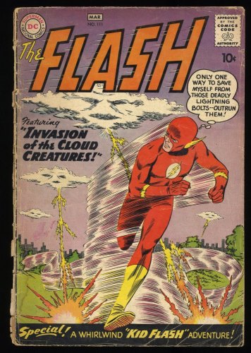 Cover Scan: Flash #111 FA/GD 1.5 2nd Appearance Kid Flash! - Item ID #351070