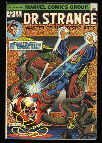 Cover Scan: Doctor Strange #1 FN- 5.5 (Qualified) 1st Silver Dagger! 1974 Dr. Strange! - Item ID #351131