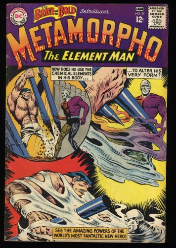 Cover Scan: Brave And The Bold #57 VG/FN 5.0 1st Appearance Metamorpho! Fradon/Paris Cover! - Item ID #351145