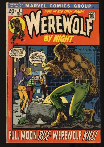 Cover Scan: Werewolf By Night (1972) #1 VG 4.0 1st Solo Series Classic Ploog Cover! - Item ID #351483