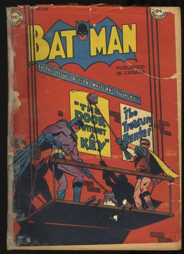 Cover Scan: Batman #54 P 0.5 Incomplete See Description Bob Kane Art Robin! - Item ID #351536