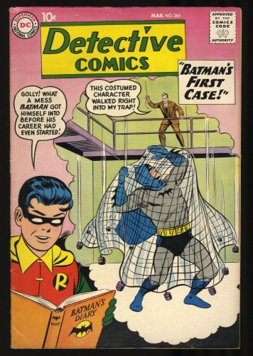 Cover Scan: Detective Comics #265 FN 6.0 Batman Robin! - Item ID #351541
