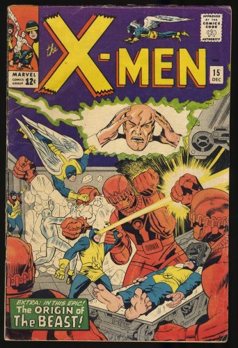 Cover Scan: X-Men #15 GD/VG 3.0 2nd Appearance Sentinels! 1st Appearance Master Mold! - Item ID #351655