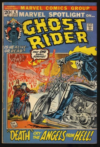 Cover Scan: Marvel Spotlight #6 VG- 3.5 2nd Full Appearance of Ghost Rider! - Item ID #351661