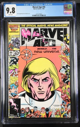 Cover Scan: Marvel Age #44 CGC NM/M 9.8 White Pages 25th Anniversary Cover! - Item ID #351747