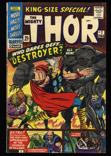 Cover Scan: Thor Annual #2 FN+ 6.5 Destroyer Appearance! Jack Kirby! Stan Lee! - Item ID #352037