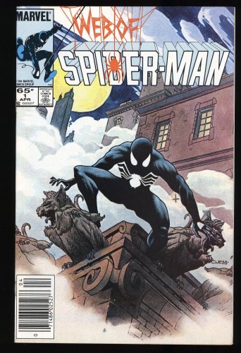 Cover Scan: Web of Spider-Man (1985) #1 NM- 9.2 Newsstand Variant - Item ID #352052