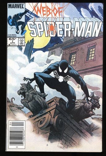 Cover Scan: Web of Spider-Man (1985) #1 NM- 9.2 Newsstand Variant - Item ID #352054