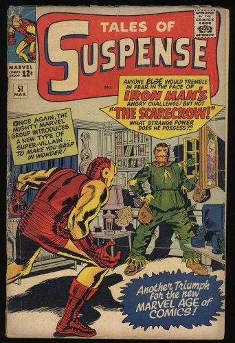 Cover Scan: Tales Of Suspense #51 GD/VG 3.0 1st Appearance Scarecrow! Iron Man! Silver Age! - Item ID #352064