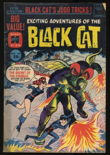 Cover Scan: Black Cat Mystery #63 GD/VG 3.0 Lee Elias Cover! 1st Appearance Kit!  - Item ID #353065
