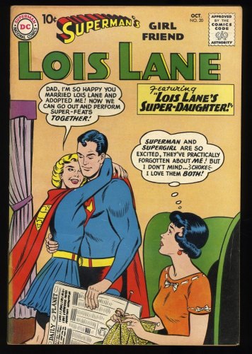 Cover Scan: Superman's Girl Friend, Lois Lane #20 VG/FN 5.0 Ad for Superman Annual #1! - Item ID #353145