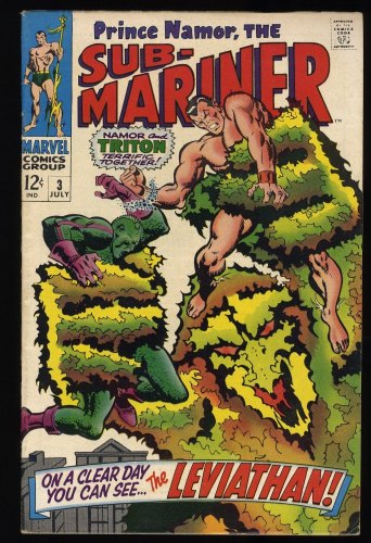 Cover Scan: Sub-Mariner #3 FN/VF 7.0 Guest-starring Triton! - Item ID #353154