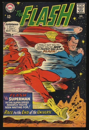 Cover Scan: Flash #175 FN+ 6.5 Superman Race! Infantino/Esposito Cover - Item ID #353240