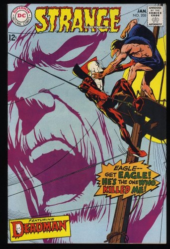 Cover Scan: Strange Adventures #208 VF- 7.5 Deadman! Neal Adams Art! 1968! - Item ID #354286