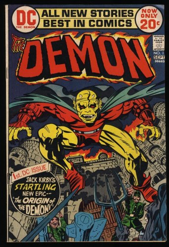 Cover Scan: Demon (1972) #1 FN/VF 7.0 1st Appearance Etrigan the Demon! Jack Kirby Art! - Item ID #354296