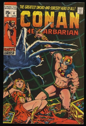 Cover Scan: Conan The Barbarian #4 FN/VF 7.0 Barry Windsor-Smith! Tower of the Elephant! - Item ID #354906