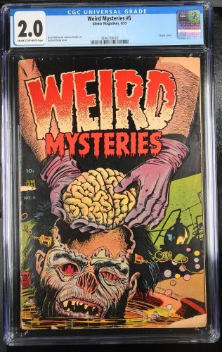Cover Scan: Weird Mysteries #5 CGC GD 2.0 Classic Bailey Pre-Code Horror Cover! - Item ID #354952