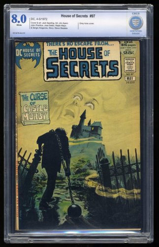 Cover Scan: House Of Secrets #97 CBCS VF 8.0 White Pages DC Bronze Age Horror! - Item ID #355980