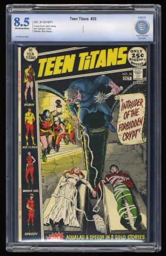 Cover Scan: Teen Titans #35 CBCS VF+ 8.5 Off White to White - Item ID #355987