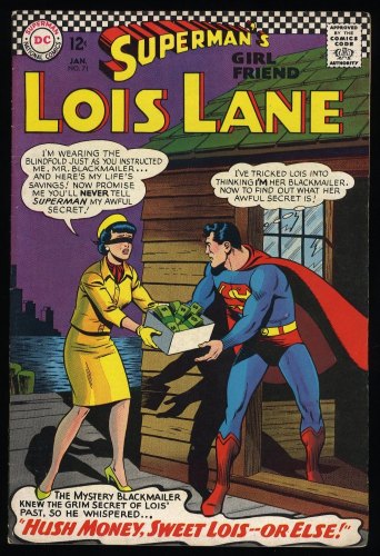 Cover Scan: Superman's Girl Friend, Lois Lane #71 VF- 7.5 2nd Silver Age Catwoman! - Item ID #356130